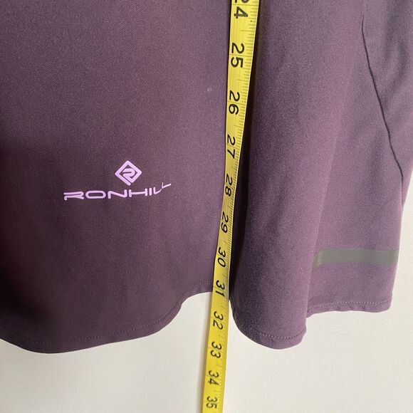 Ronhill Tech Dress Nightshade Reflective Inner Short Thigh Pocket Size Small - Picture 13 of 15